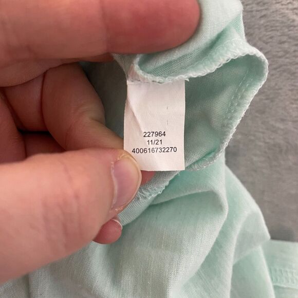 Tek Gear Shirt Women Medium M Green Athletic Rayon Spandex Stretch Fit Tank Top - Picture 7 of 7